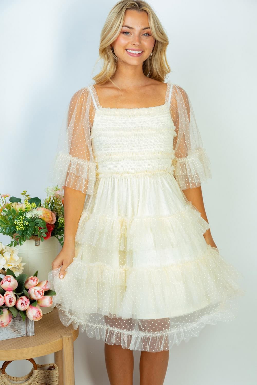 mesh tiered midi dress Black Bustier Mesh Lace Tiered Midi Dress