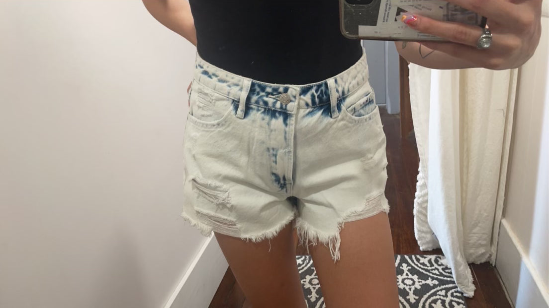 Distressed Frayed Shorts