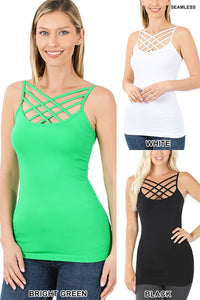 Seamless Triple Criss-Cross Front Cami