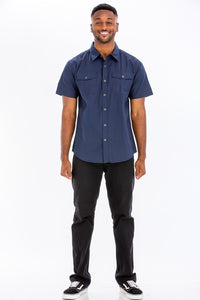 Two Chest Pocket Short Sleeve