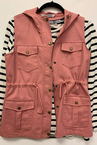 Pink shop military vest