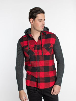 Flannel W/Detachable Hood