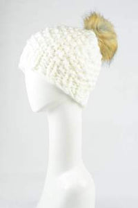 Oversized Chunky Pom Beanie