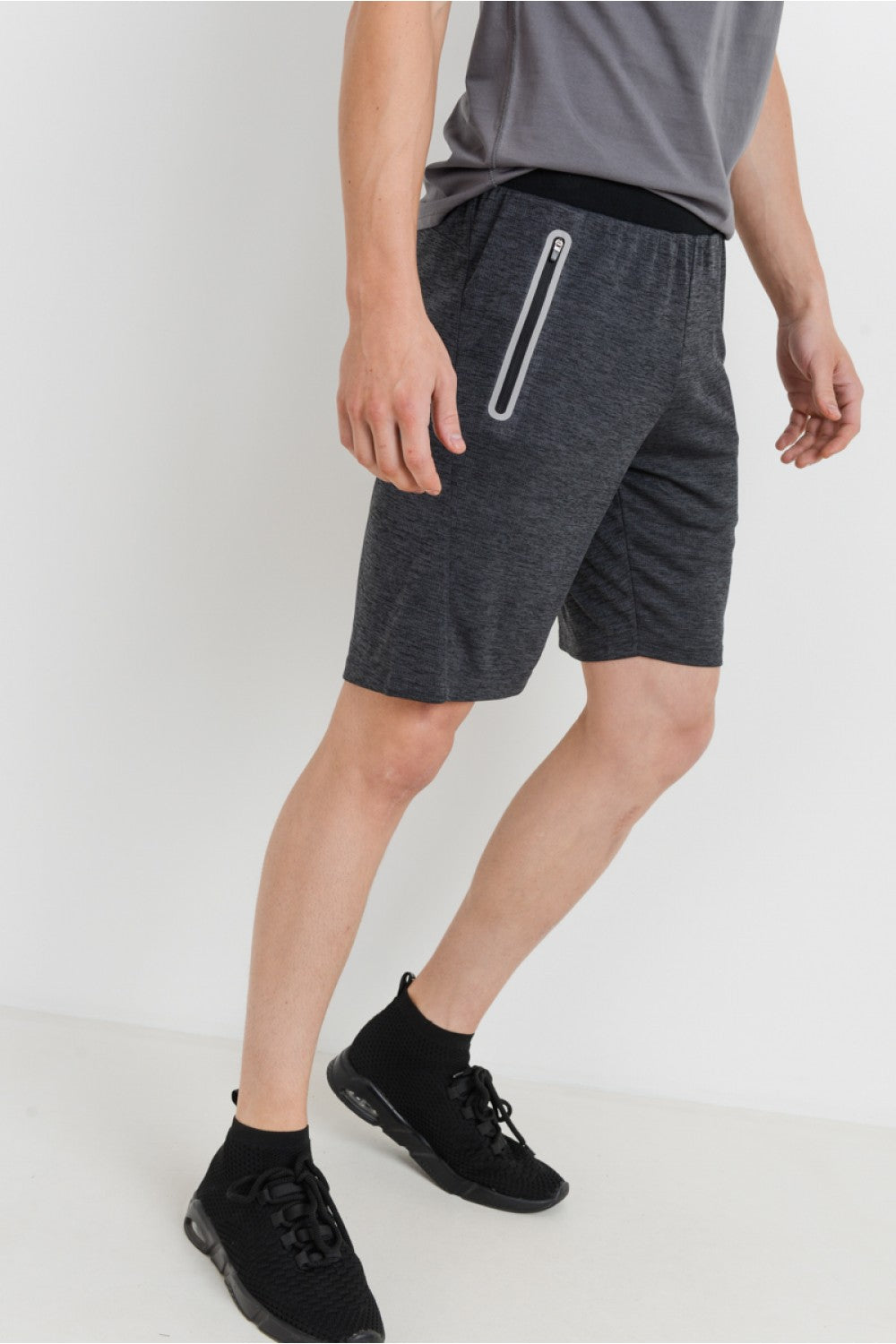 Athleisure Shorts with Zippered Pockets