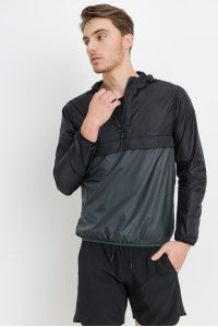 Pullover Split Nylon Jacket