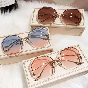 Fashion Tea Gradient Sunglasses